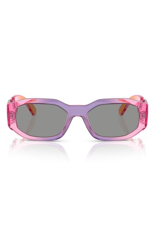 Versace Biggie 53mm Round Sunglasses
