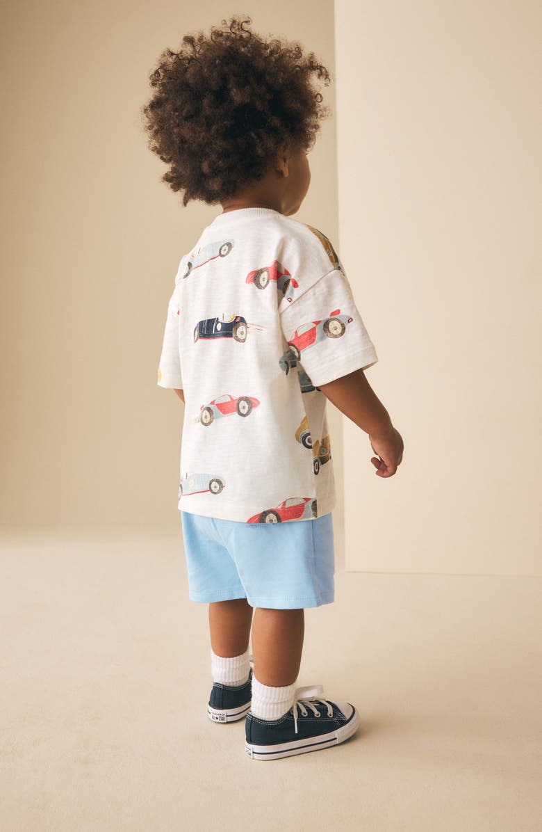 NEXT Kids' Core Jersey Shorts, Alternate, color, Blue