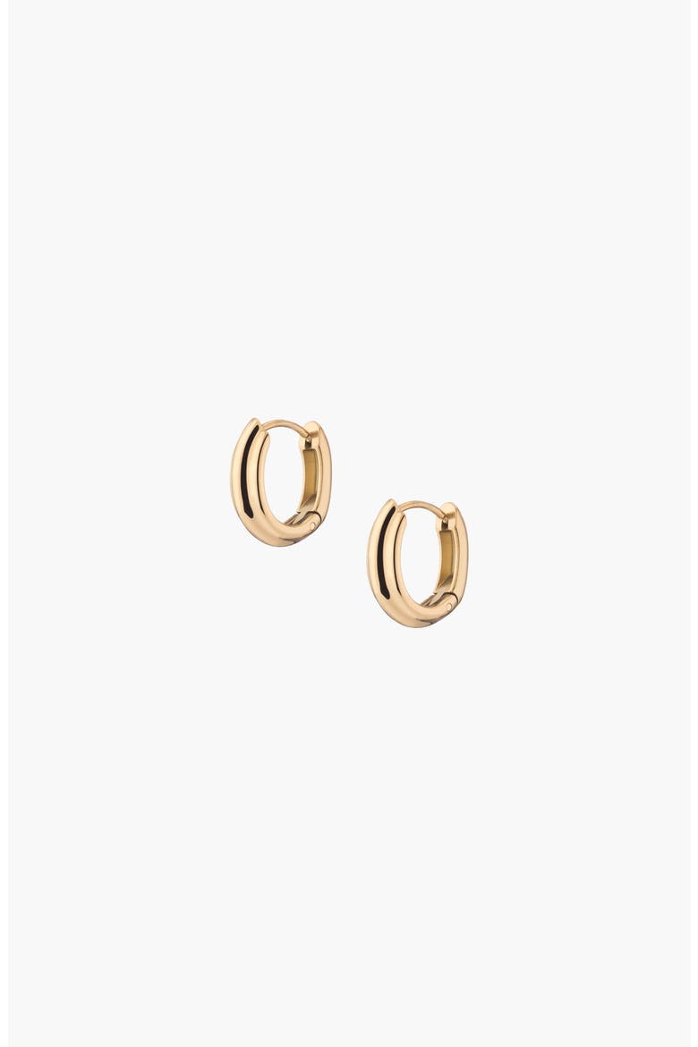 Mini Tidal Hoop Earrings, Main, color, Gold Plated Stainless Steel