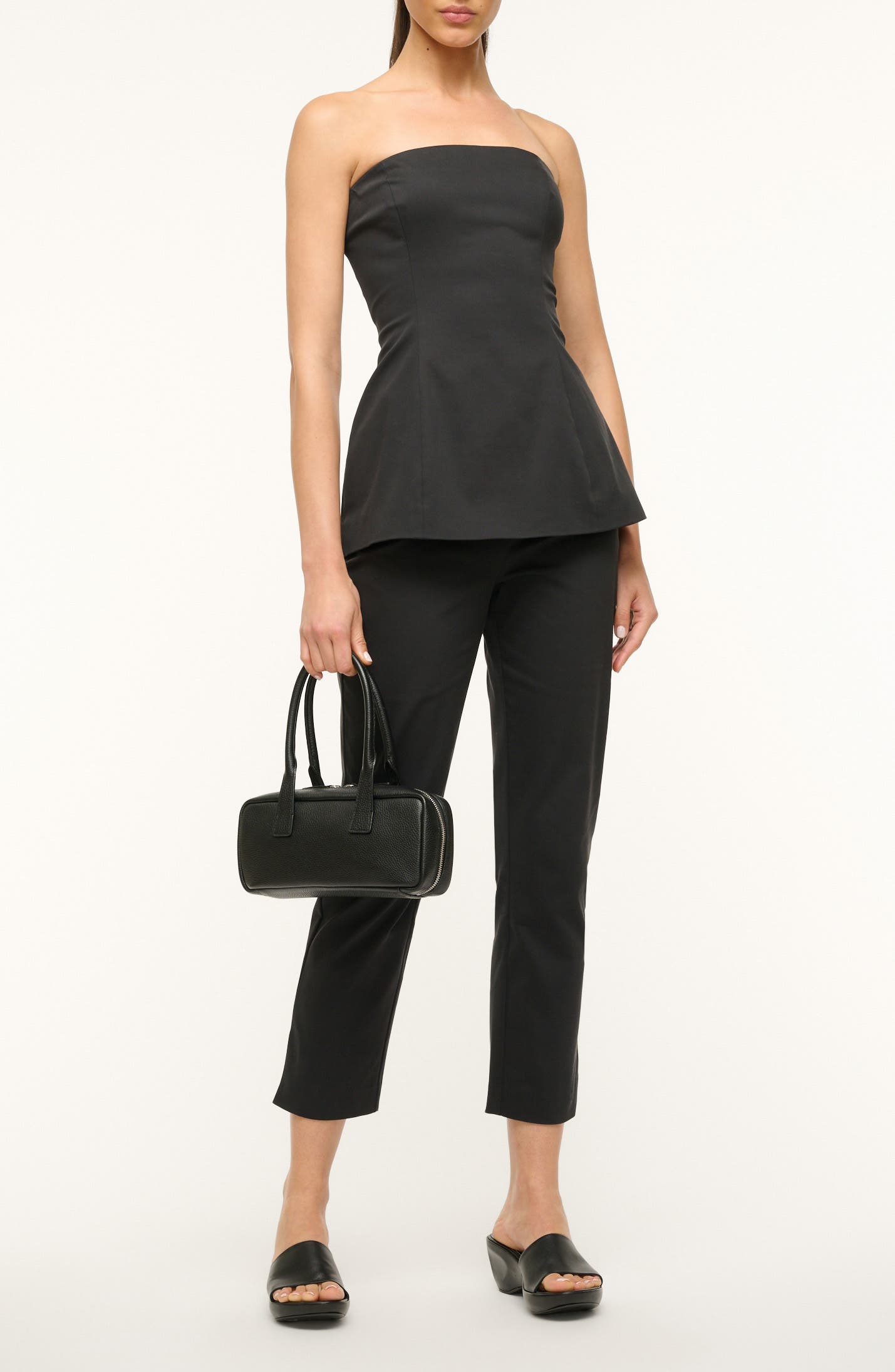 STAUD The Dude Leather Shoulder Bag, Alternate, color, 