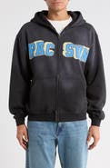 PacSun Varsity Bear Front Zip Cotton Hoodie