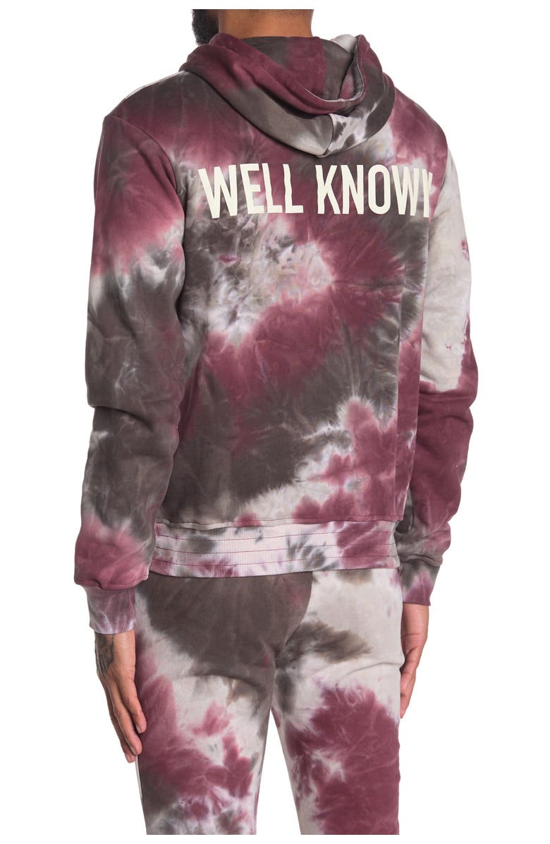 WELL KNOWN Houston Tie Dye Pullover Hoodie, Alternate, color,