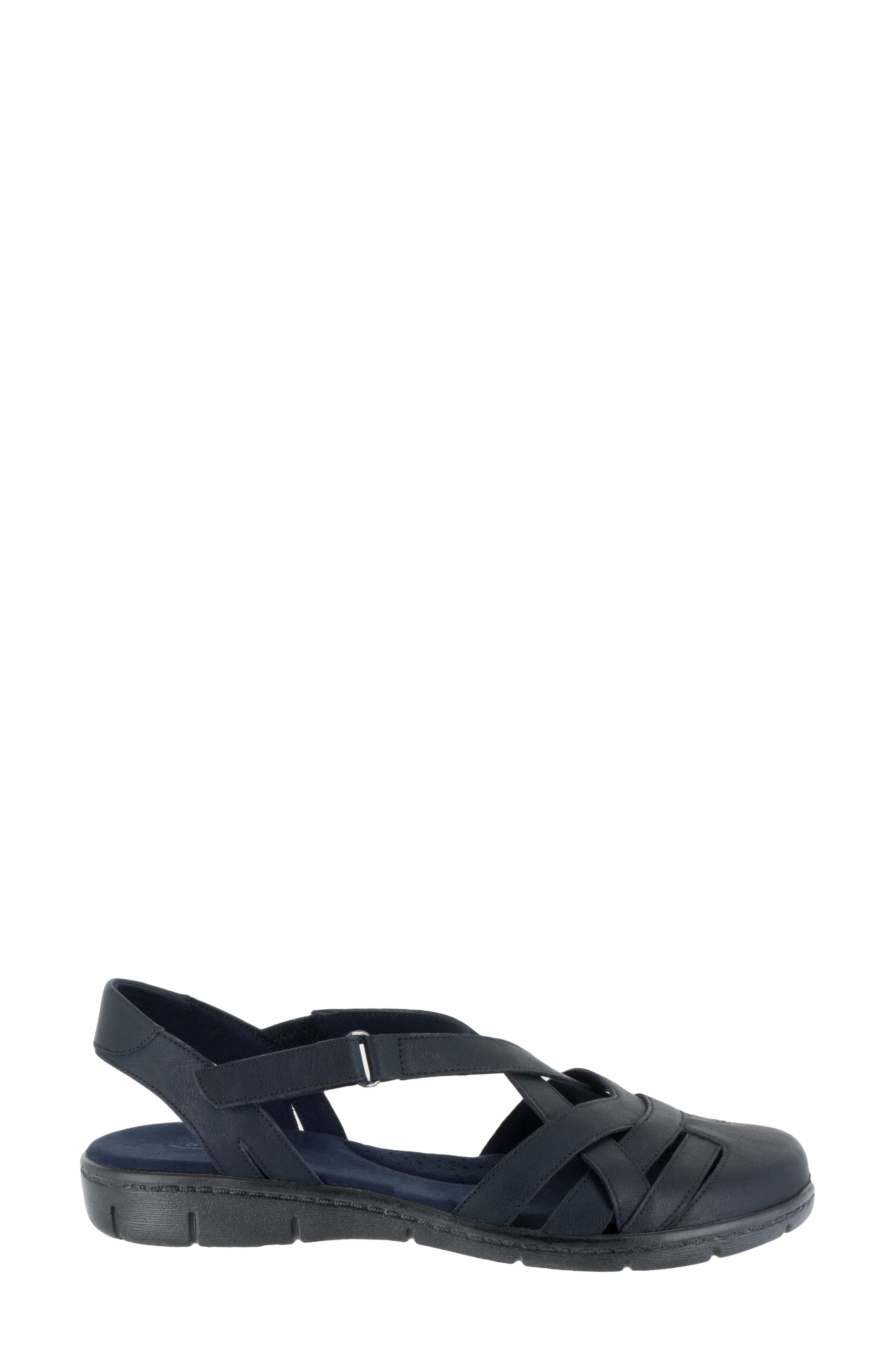 EASY STREET Garrett Sandal - Multiple Widths Available, Alternate, color, Navy