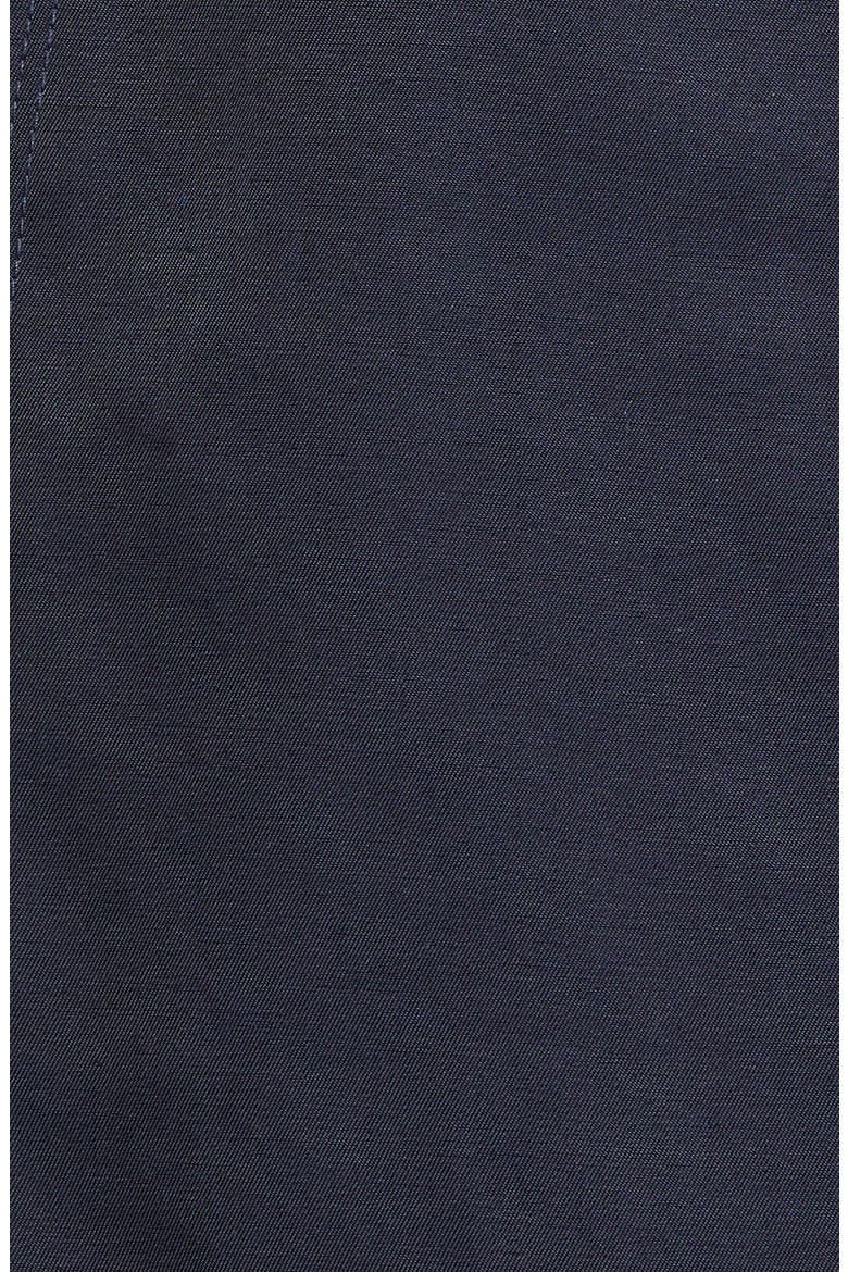 Hooded Trench Coat with Bib Inset, Alternate, color, MIDNIGHT NAVY