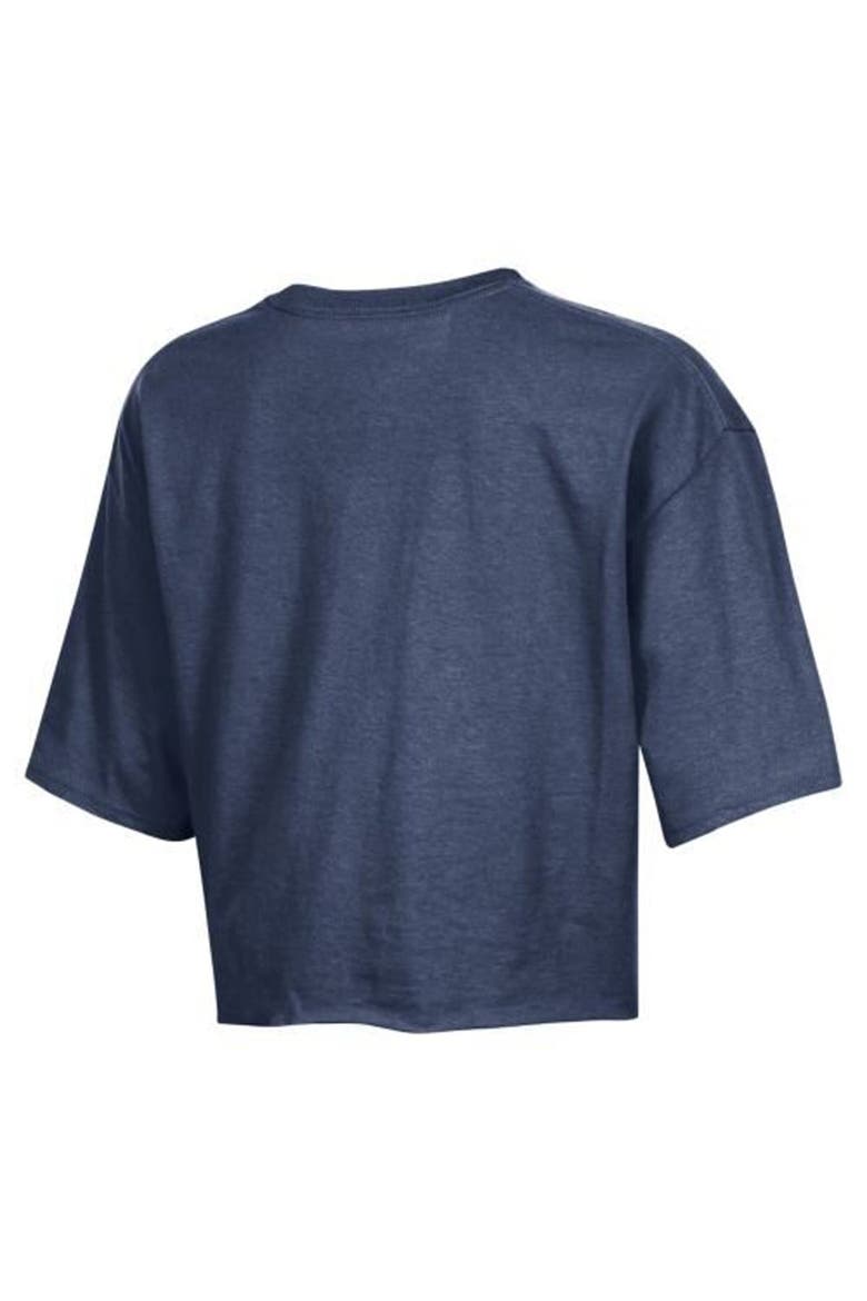 Women's Champion  Navy San Diego Padres Boyfriend Cropped Americana T-Shirt, Alternate, color, Navy