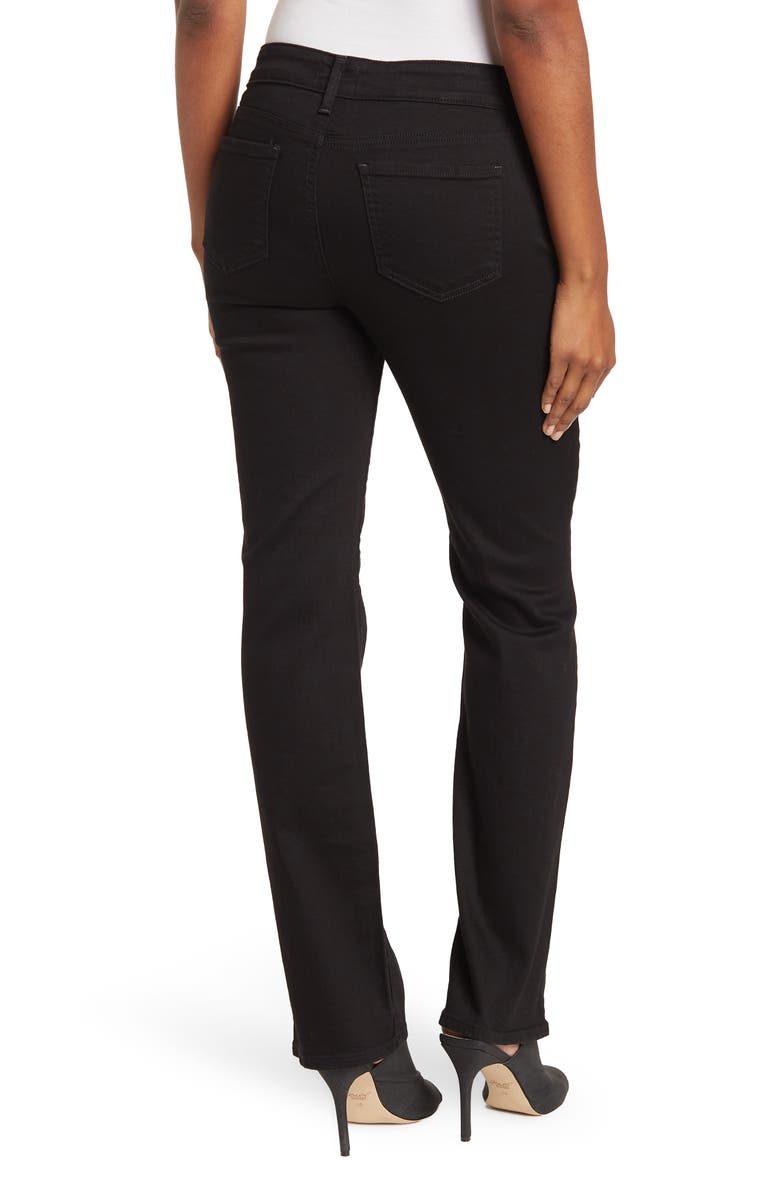 NYDJ Marilyn Straight Jeans, Alternate, color, Black