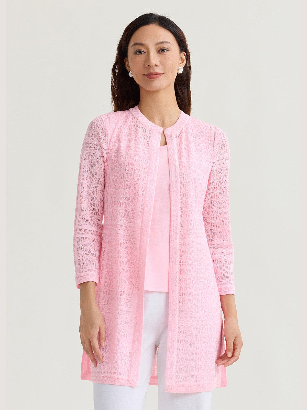 Heritage Tonal Burnout Knit Jacket - image 2