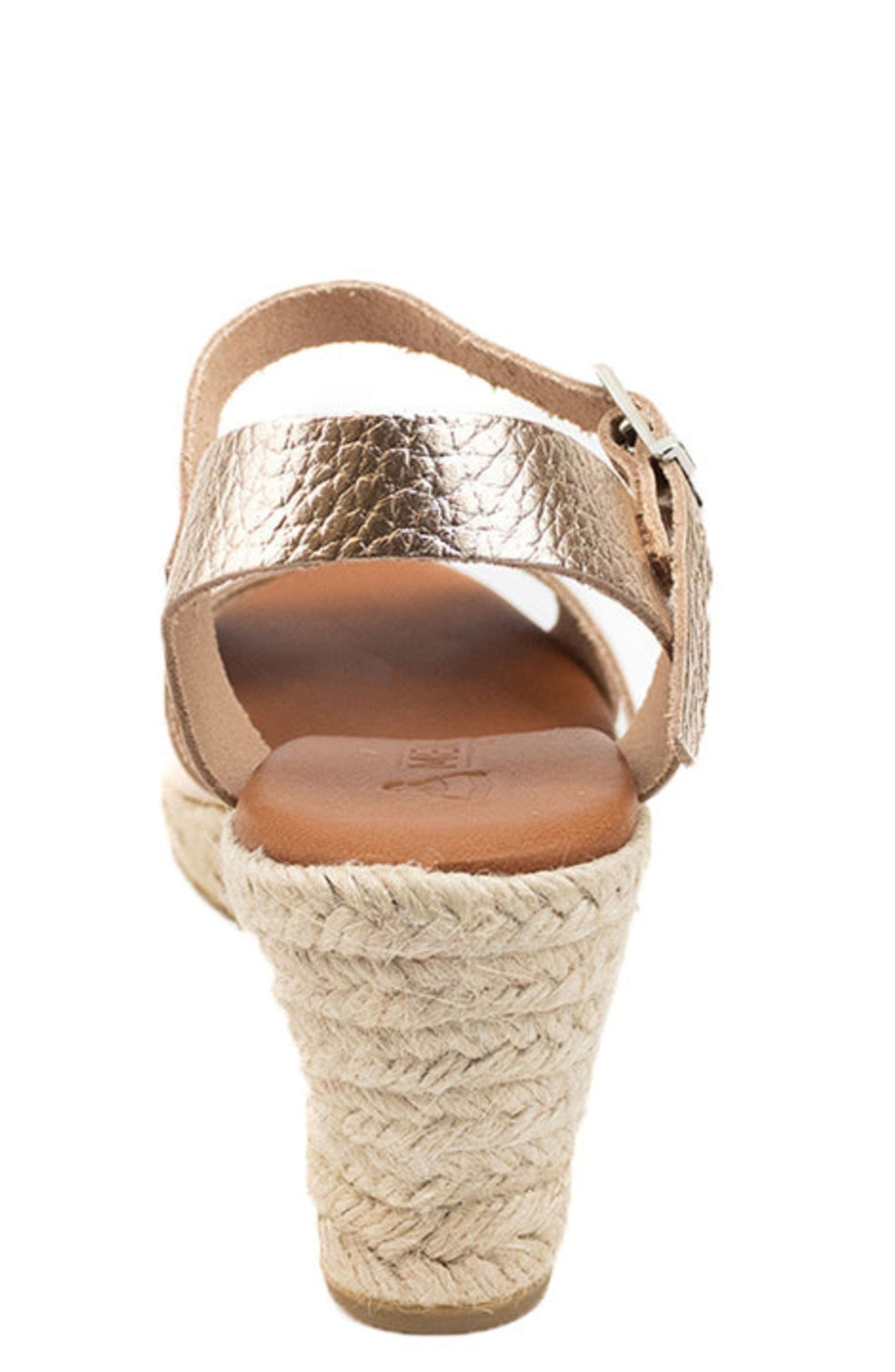 Menina Step Martell V-Strap Espadrille, Alternate, color, Champagne
