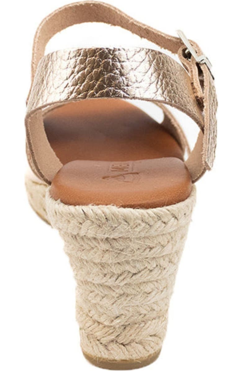 Menina Step Martell V-Strap Espadrille, Alternate, color, Champagne