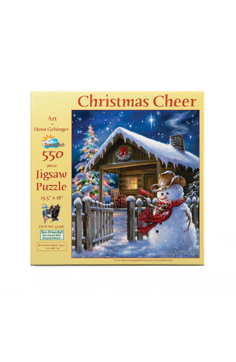 Sunsout Christmas Cheer 550 piece Jigsaw Puzzle for Adults, Alternate, color, Multicolor
