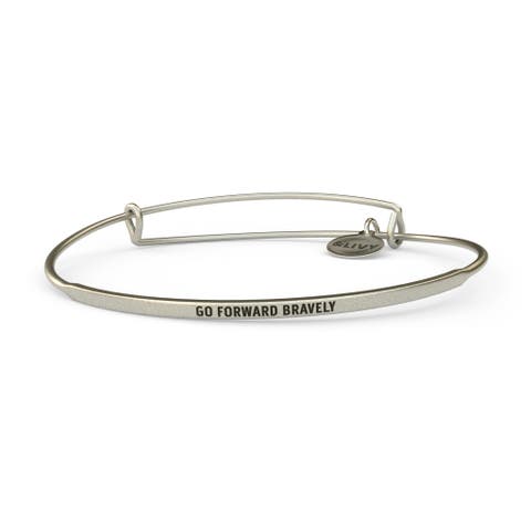 Posy Bangle Bracelet Go Forward Bravely