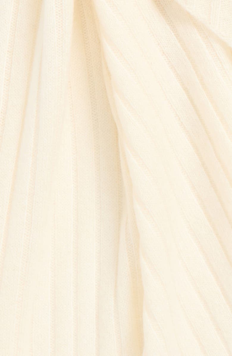 Nordstrom Rib Cashmere Travel Wrap, Alternate, color, Ivory Tofu