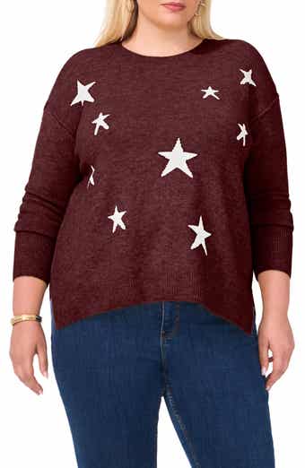 Vince Camuto Star Crewneck Sweater