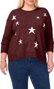 Vince Camuto Star Crewneck Sweater