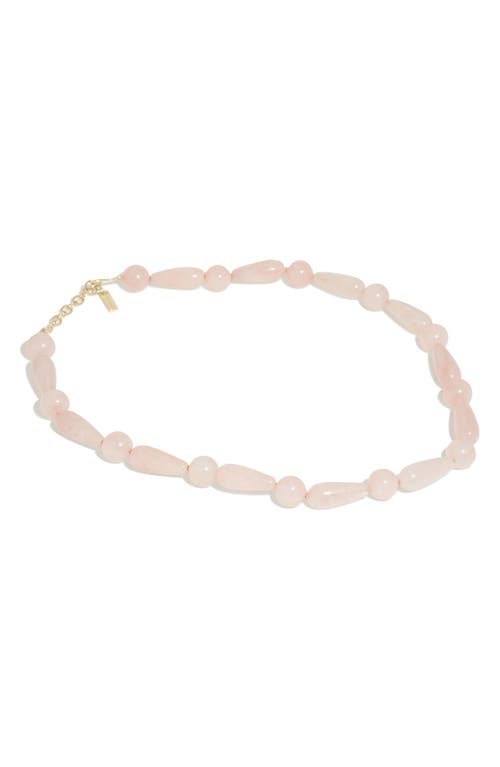 Completedworks The Depths Of Time Chalcedony Beaded Necklace In Pink