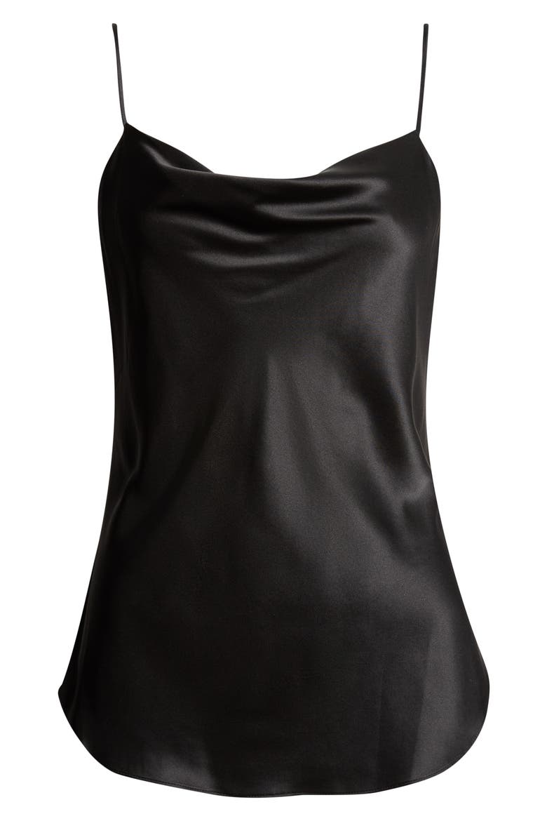 Marta Silk Camisole, Alternate, color, BLACK