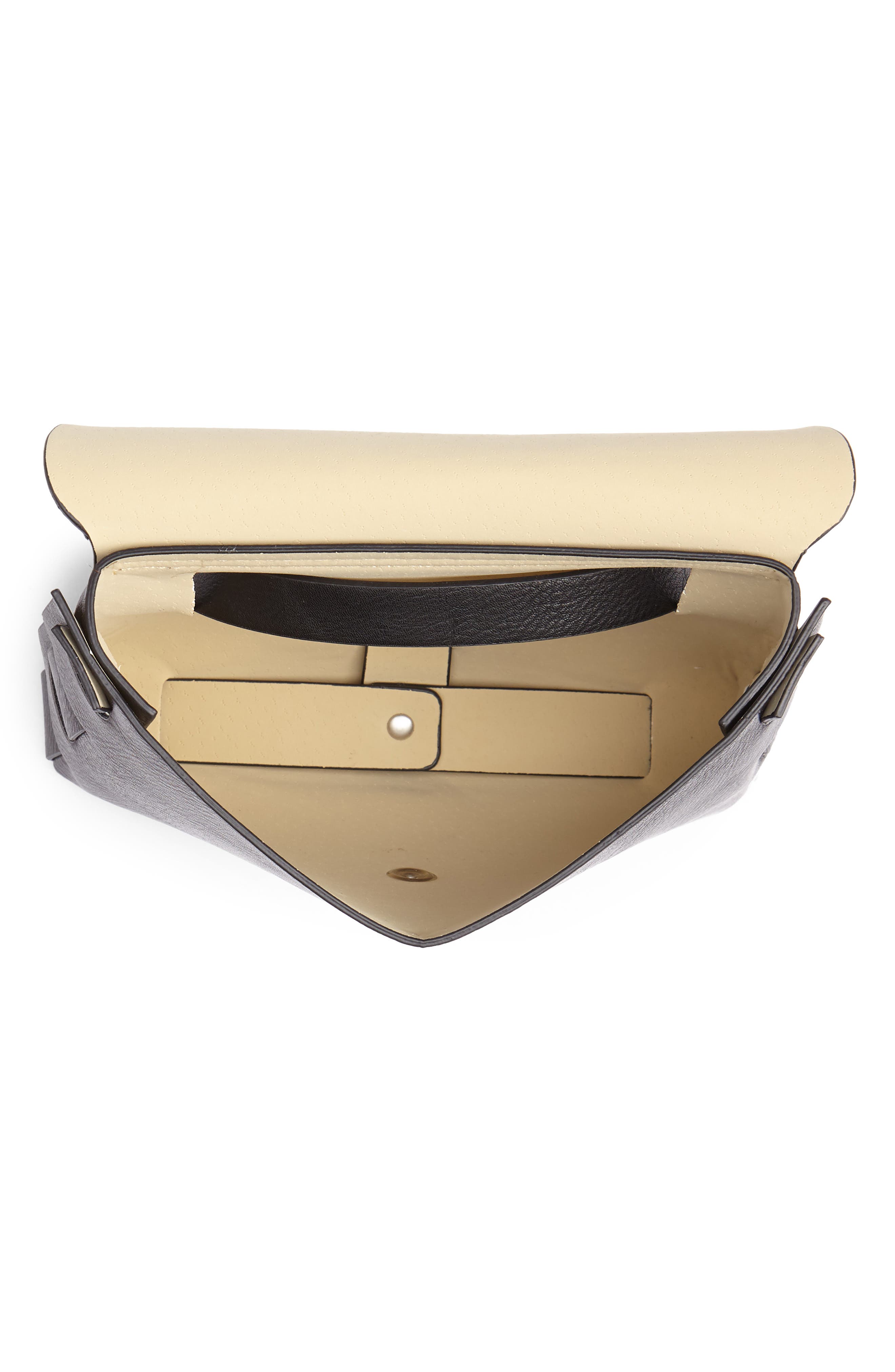 Western Buckle Faux Leather Belt Bag, Alternate, color, BLACK
