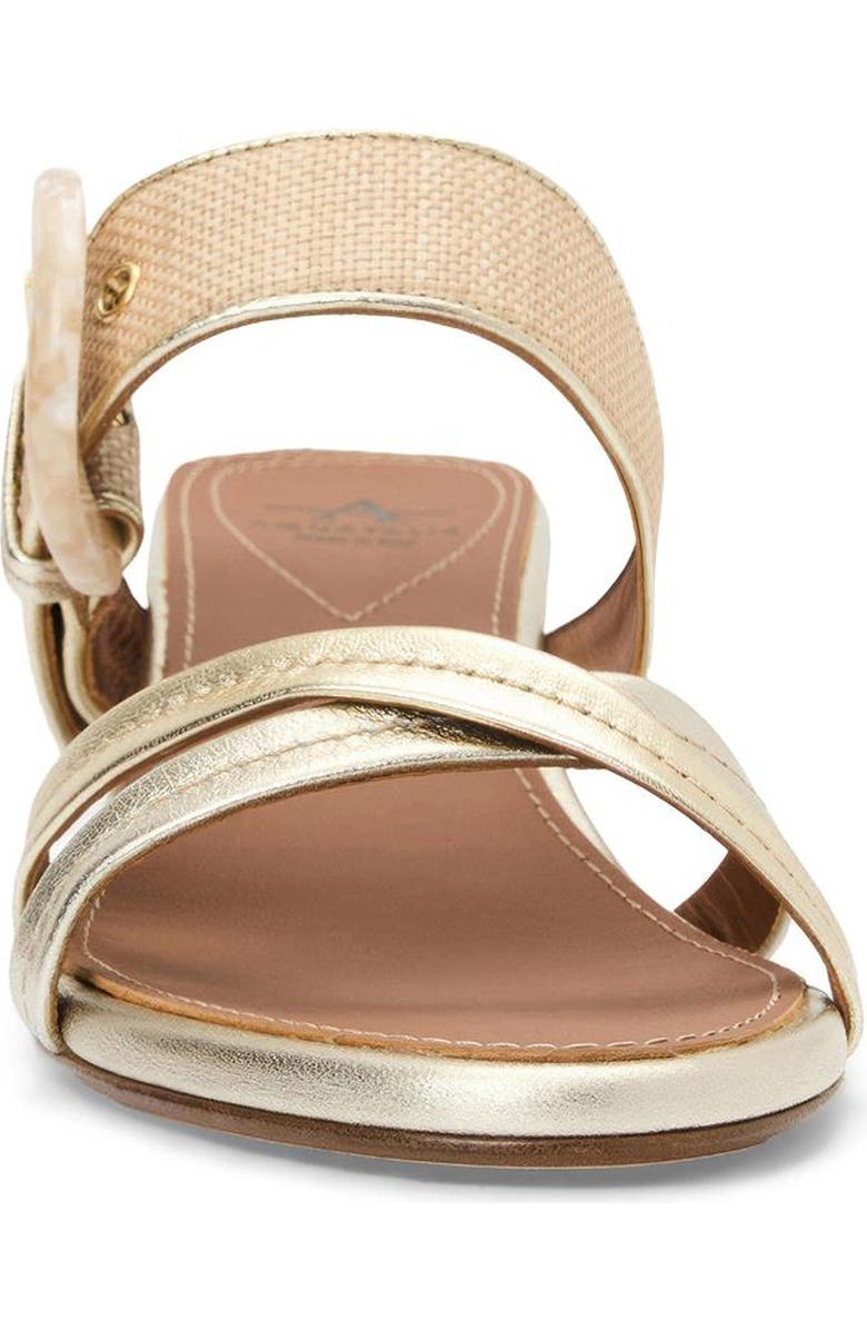 Aquatalia Bambi Weatherproof Slide Sandal, Alternate, color, Champagne Multi