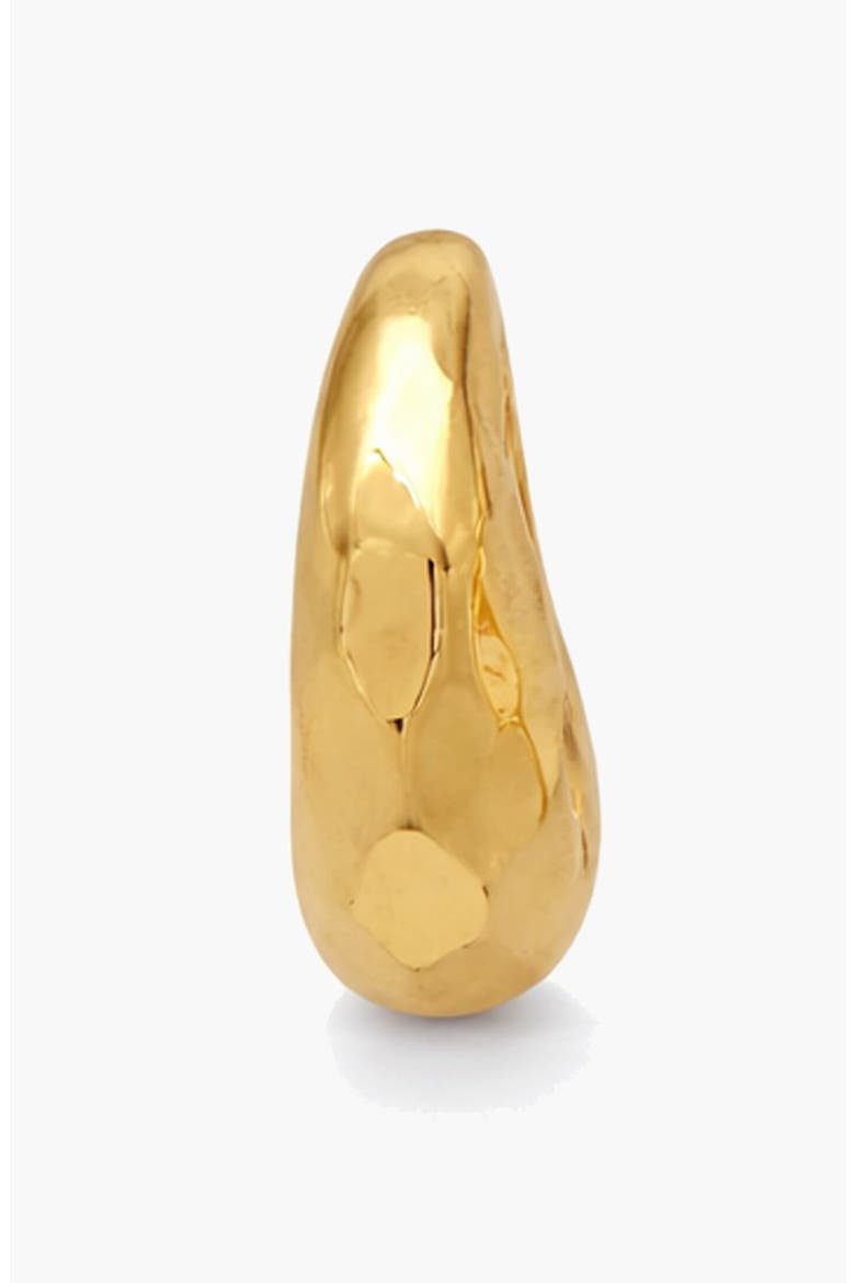 Aalto Mini Hammered Hoop Earrings, Alternate, color, Gold