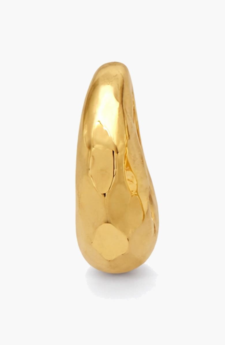 YOJ Aalto Mini Hammered Hoop Earrings, Alternate, color, Gold