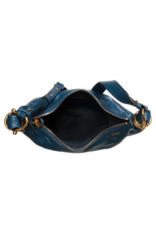 Chloé Small Bracelet Hobo Bag In Tapestry Blue
