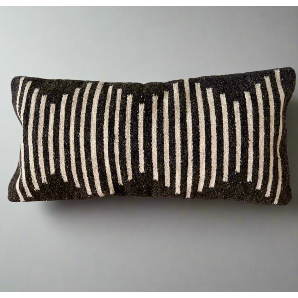 Loom Imports Wool Mini Lumbar In Grey
