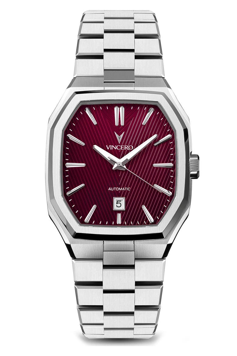 Inception Blue Shift Automatic Bracelet Watch, 38mm, Main, color, RED