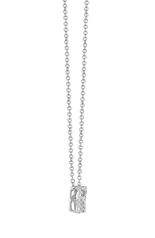 Bony Levy Diamond Pavé Initial Pendant Necklace In 18k White Gold - R