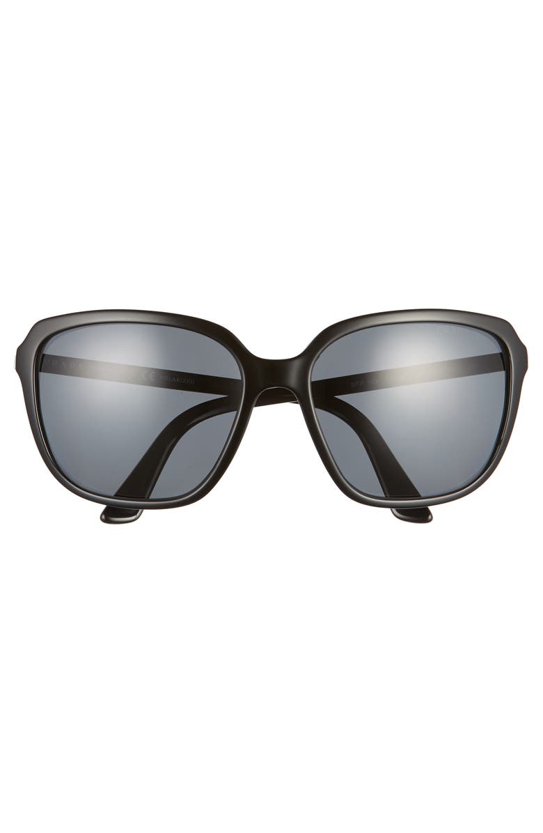 Prada 58mm Polarized Sunglasses, Alternate, color, 