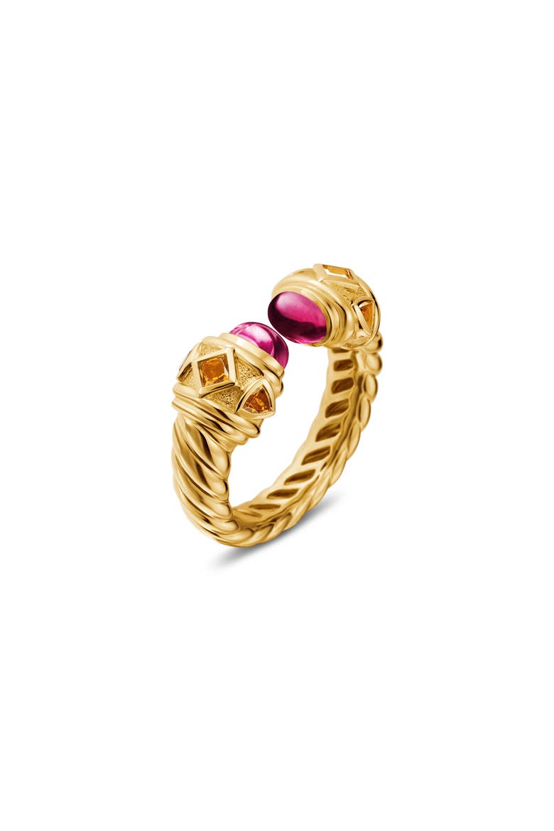 Renaissance® Ring in 18K Yellow Gold with Rubellite and Madeira Citrine, Alternate, color, 18K YELLOW GOLD