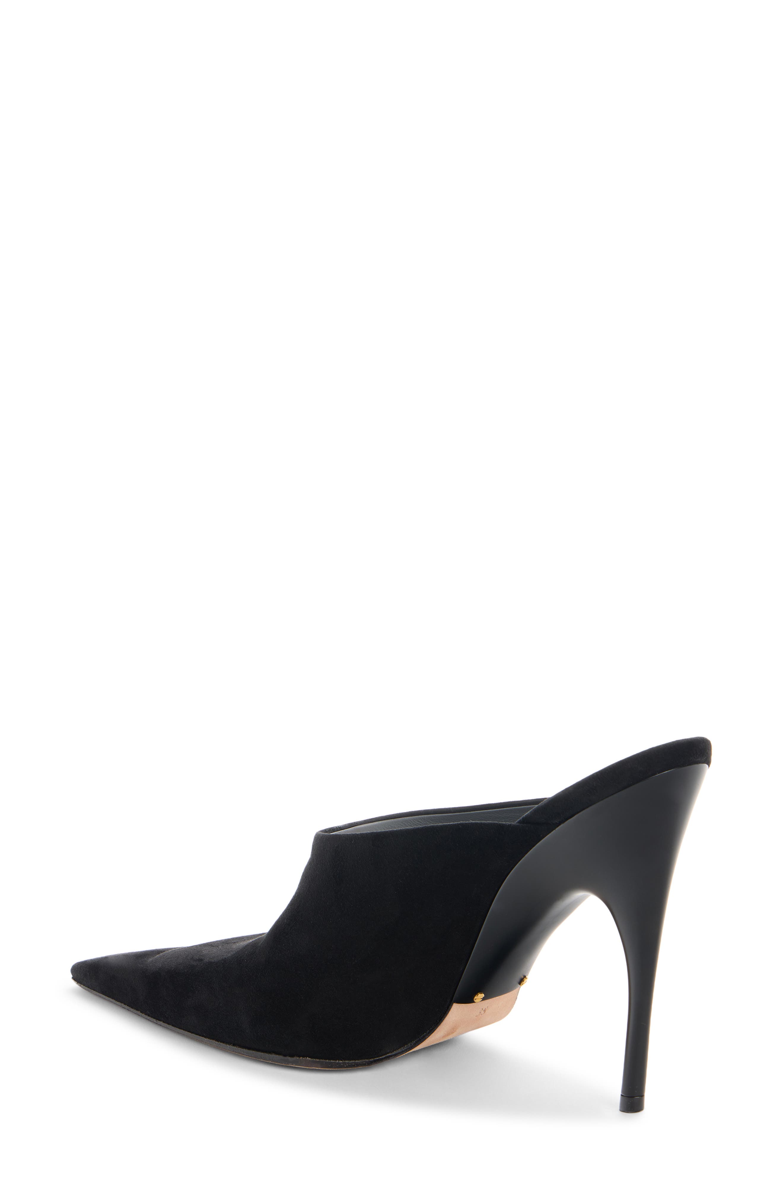 Balenciaga Duchesse Pointed Toe Mule, Alternate, color, Black