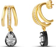 SHYMI Triple Statement Huggie Hoop Earrings