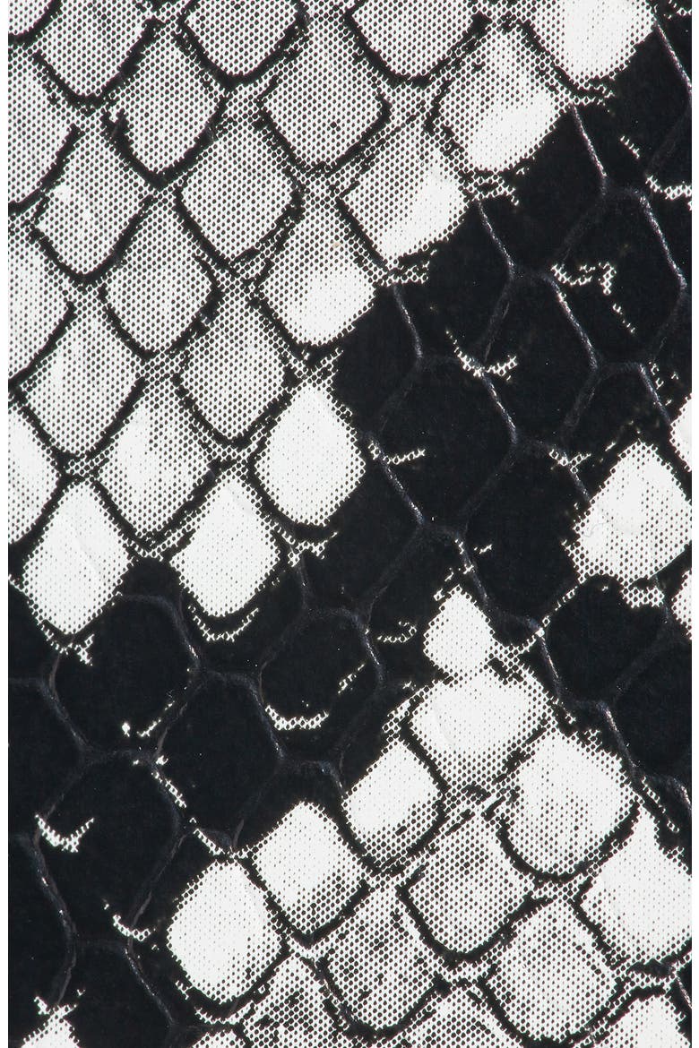 Women's Metallic Snake Print Belt, Alternate, color, BLACK COMBO