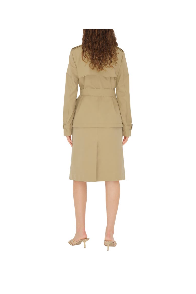 Cotton Blend Trench Jacket, Alternate, color, Beige