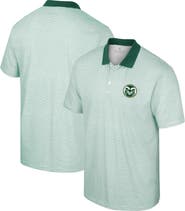 COLOSSEUM Men's Colosseum White Colorado State Rams Print Stripe Polo