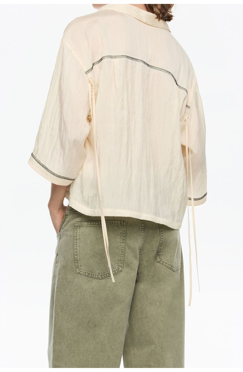 Bimba y Lola Adjustable Armhole Shirt, Alternate, color, Vanilla