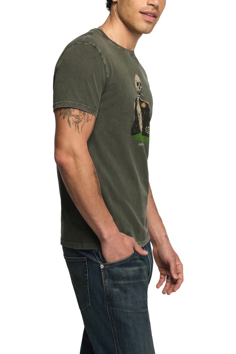 Dead Mans Hand Graphic Tee, Alternate, color, RAVEN