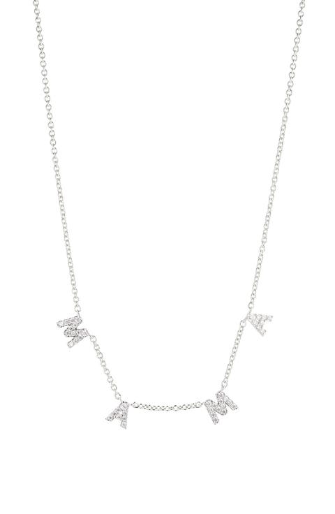 Mama Pavé Shaky Pendant Necklace