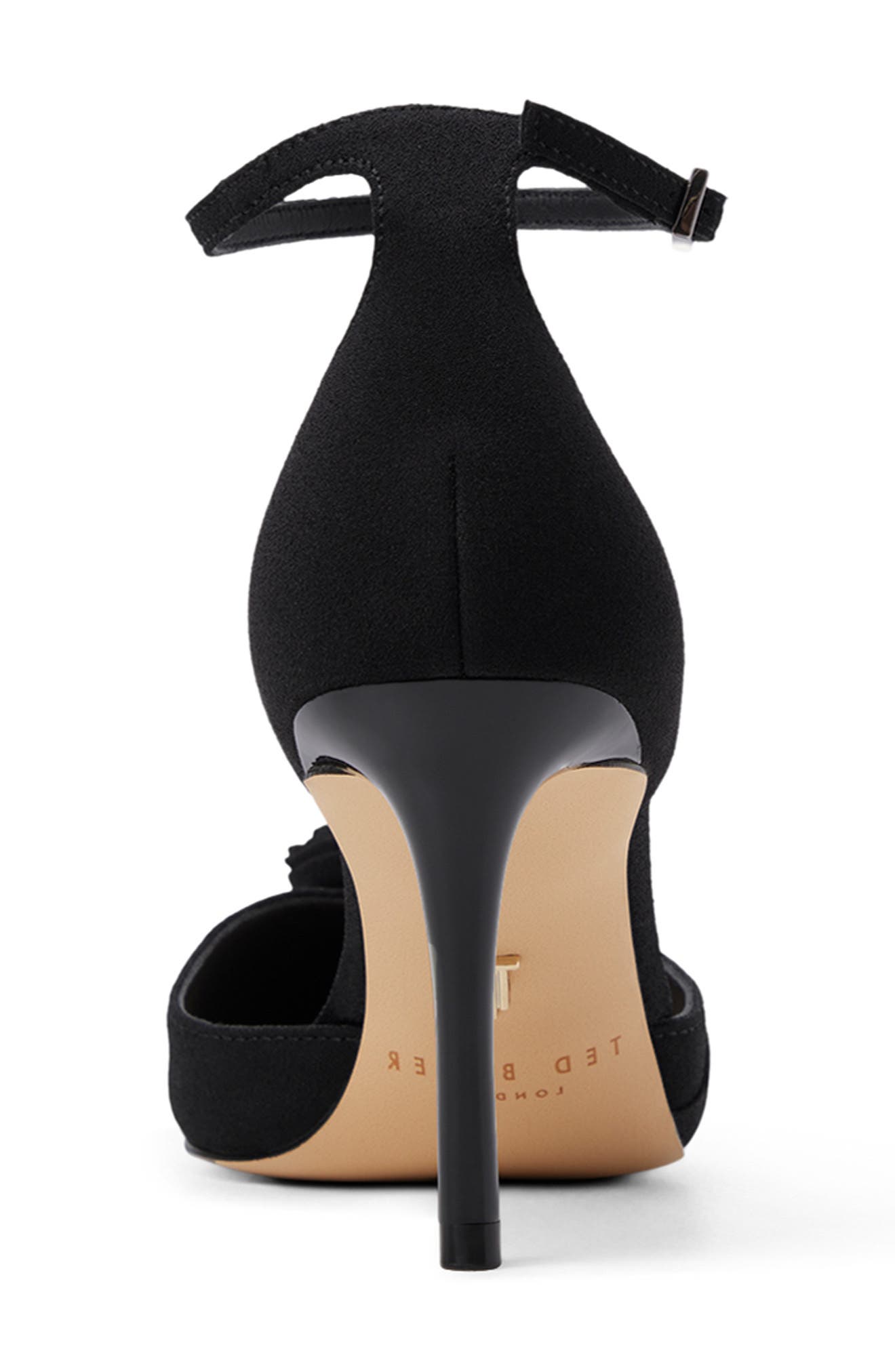Grace Ankle Strap Pump, Alternate, color, BLACK