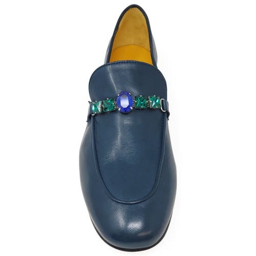 Madison Maison Flat Jewel Loafer In Blue