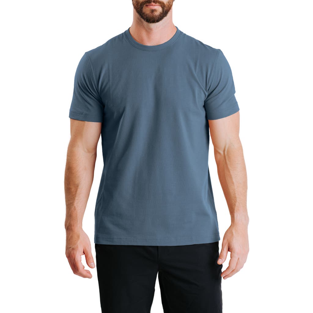 Western Rise Cotton Blend Jersey T-Shirt in Pacific  product
