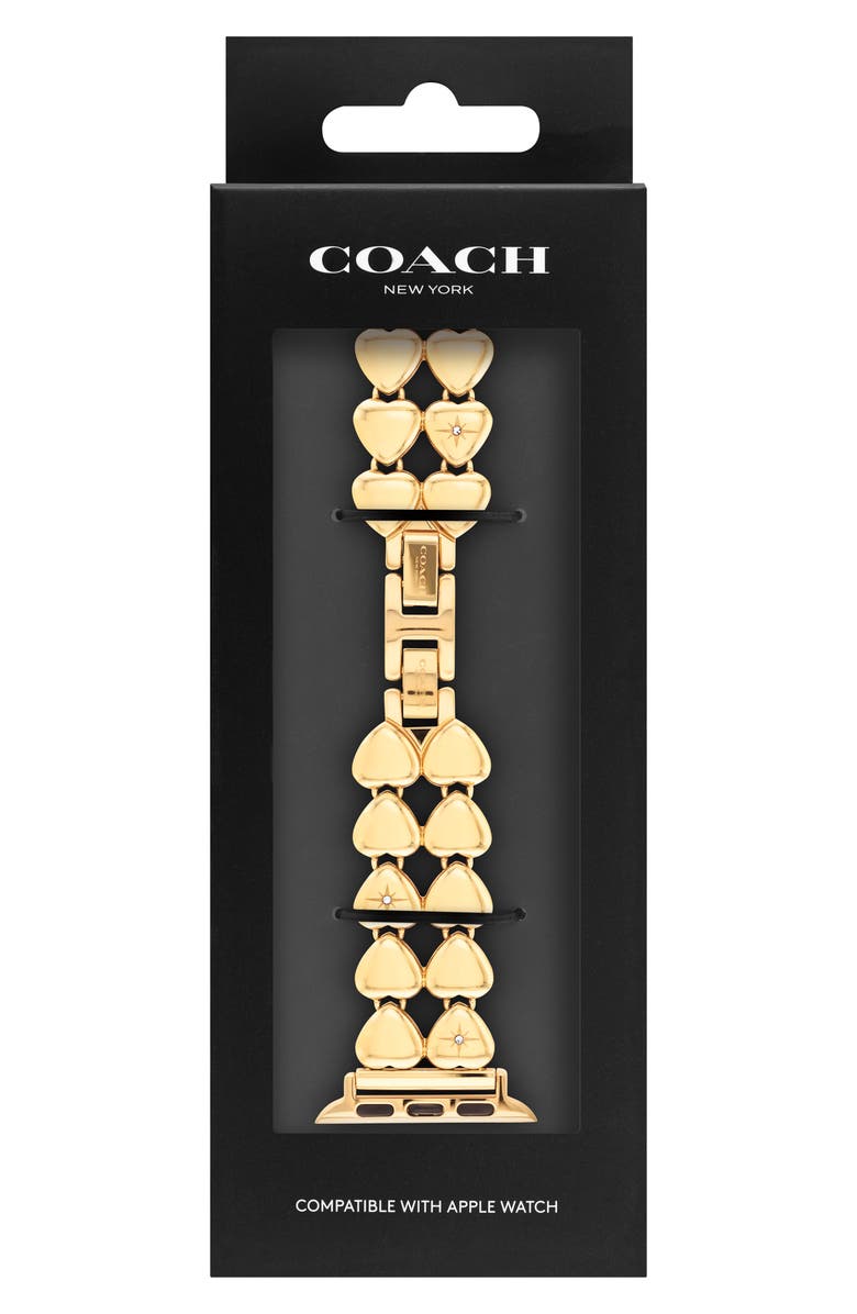 COACH Stainless Steel 20mm Apple Watch<sup>®</sup> Bracelet Watchband, Alternate, color, 