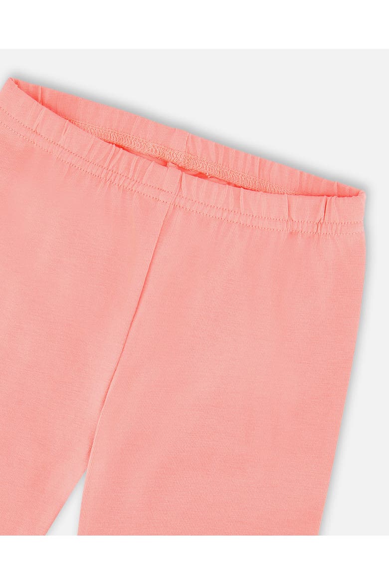 Tunic and Organic Cotton Gingham Capri Set, Alternate, color, Coral Gingham & Coral