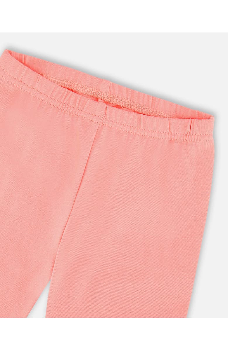 Deux par Deux Tunic and Organic Cotton Gingham Capri Set, Alternate, color, Coral Gingham & Coral