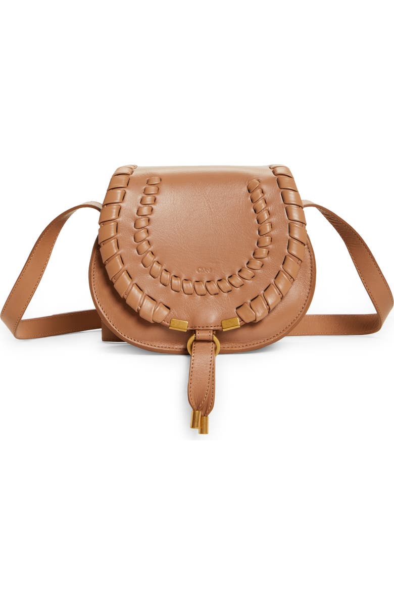Chloé Marcie Whipstitch Leather Crossbody Bag, Main, color,