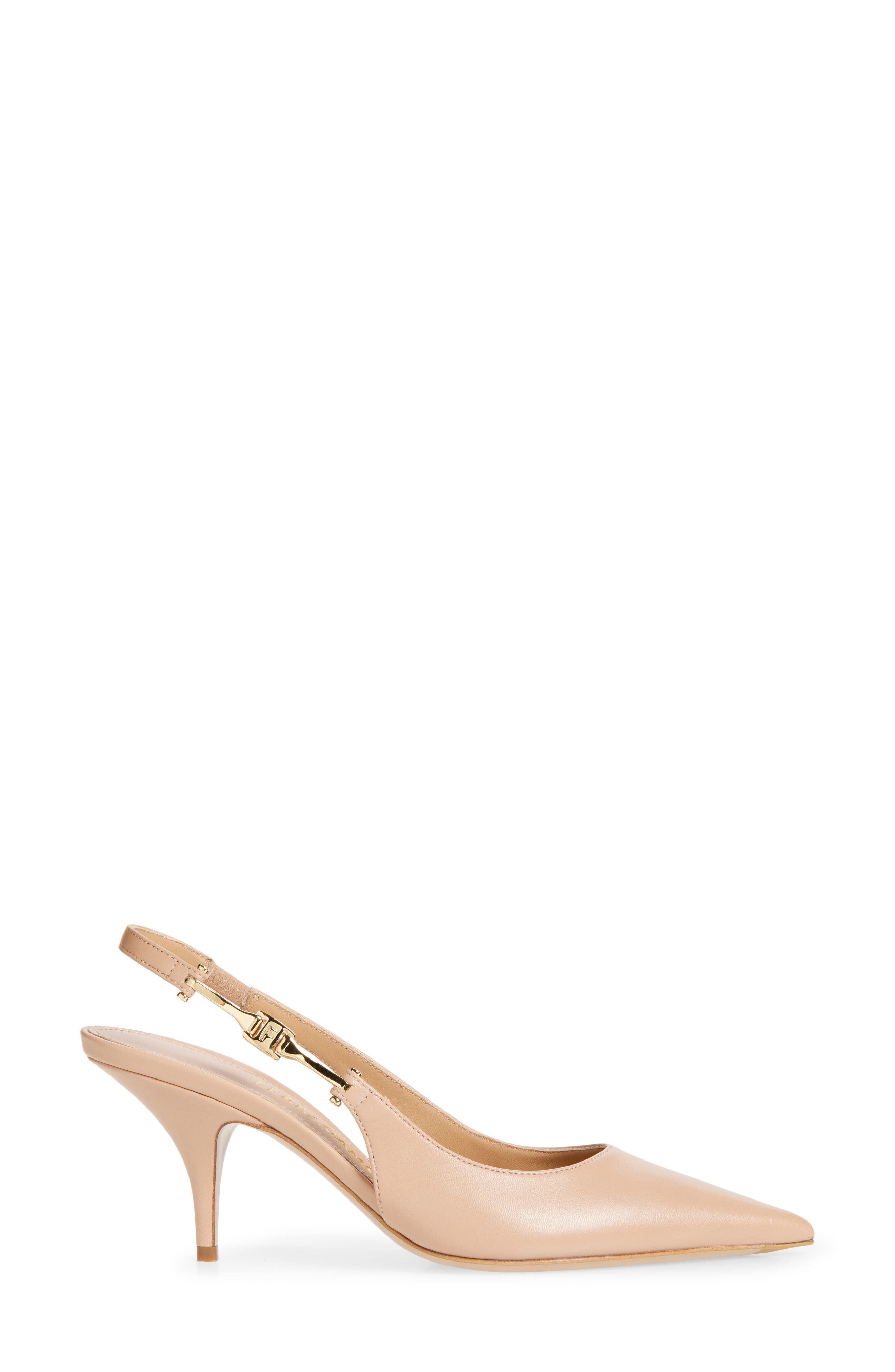 FERRAGAMO Tally Pointed Toe Slingback Pump, Alternate, color, Amaretti