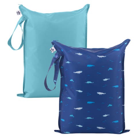 Mess-Proof Waterproof Washable Baby/Toddler Wet Bags - Solids
