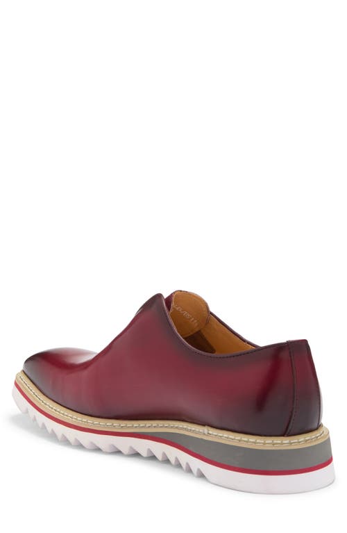 Maison Forte Avalon Wholecut Slip-on In Burgundy