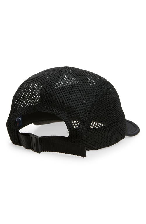 Noah Nylon Mesh Baseball Cap In Black