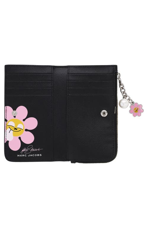 Marc Jacobs The Medium Flat Leather Wallet In Multi